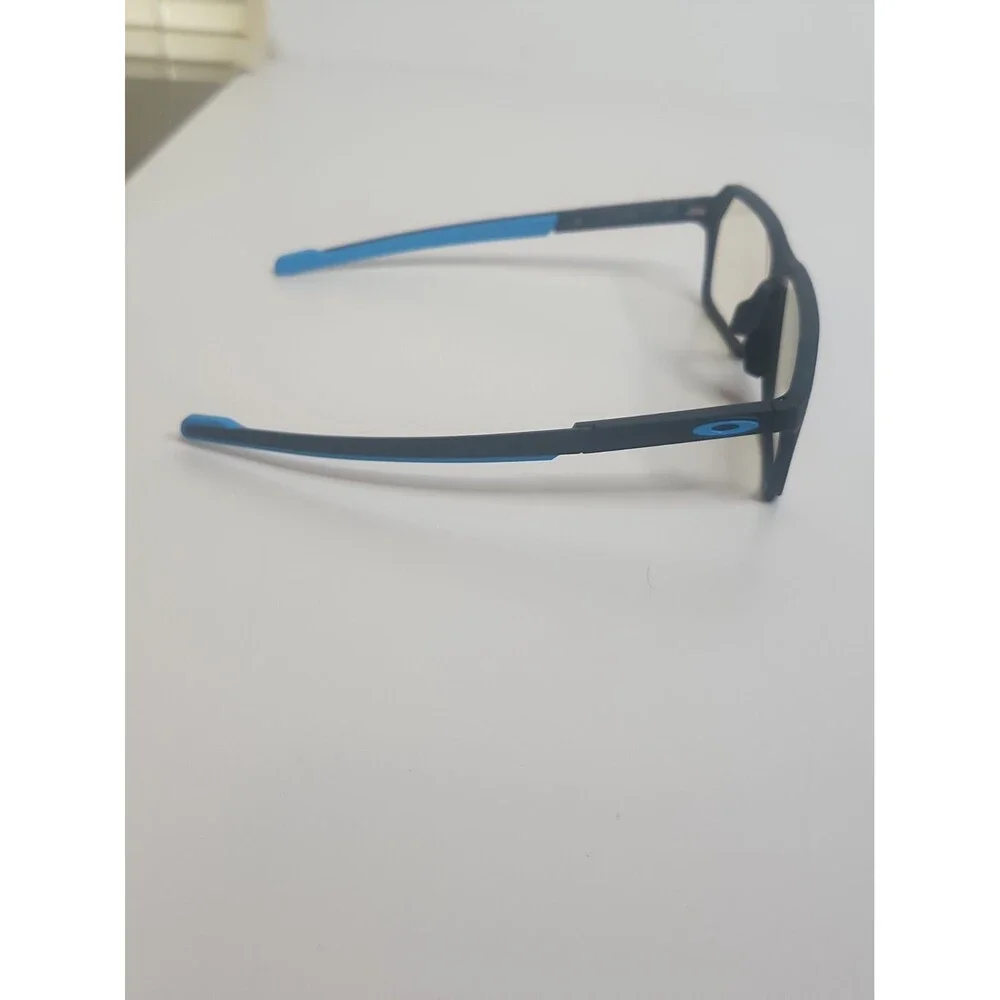 Oakley Bevel Eyeglasses Satin Black Blue OX8161-0457 57-13 145 Mens W/ Case